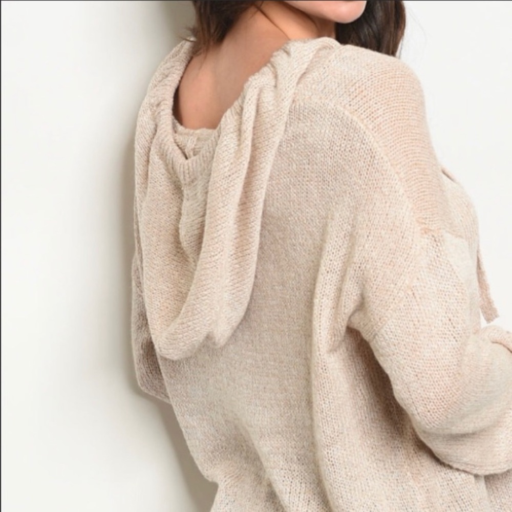 🆕🛍LAST! Knit Sweater Hoodie - Picture 3 of 9